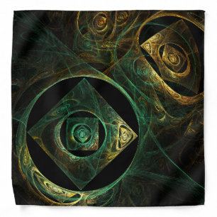 Magical Vibrations Abstract Fractal Art Design Bandana