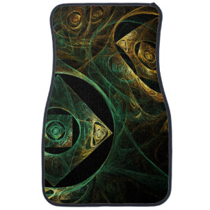 Magical Vibrations Abstract Fractal Art Design Car Floor Mat