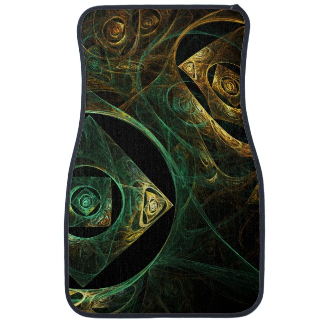 Magical Vibrations Abstract Fractal Art Design Car Floor Mat (Front)