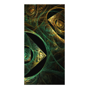 Magical Vibrations Abstract Fractal Art Design Card