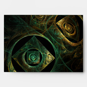 Magical Vibrations Abstract Fractal Art Design Envelope