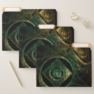Magical Vibrations Abstract Fractal Art Design File Folder