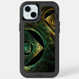 Magical Vibrations Abstract Fractal Art Design iPhone 15 Plus Case
