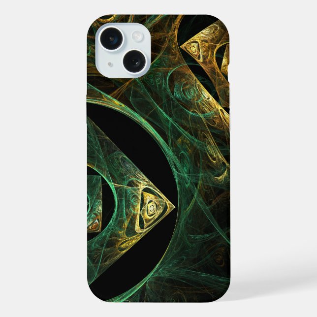 Magical Vibrations Abstract Fractal Art Design iPhone Case (Back)