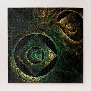 Magical Vibrations Abstract Fractal Art Design Jigsaw Puzzle