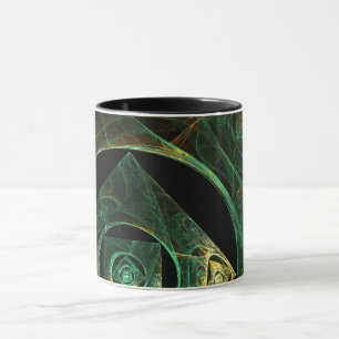 Magical Vibrations Abstract Fractal Art Design Mug