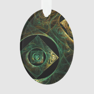 Magical Vibrations Abstract Fractal Art Design Ornament