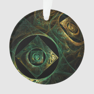 Magical Vibrations Abstract Fractal Art Design Ornament