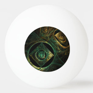Magical Vibrations Abstract Fractal Art Design Ping Pong Ball