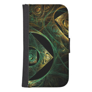 Magical Vibrations Abstract Fractal Art Design Phone Wallet