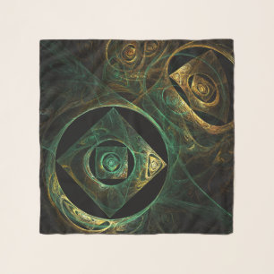 Magical Vibrations Abstract Fractal Art Design Scarf