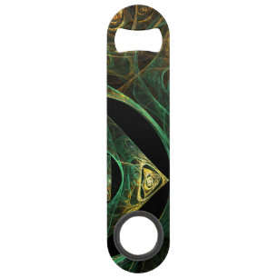 Magical Vibrations Abstract Fractal Art Design Speed Bottle Opener