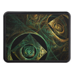 Magical Vibrations Abstract Fractal Art Design Trailer Hitch Cover