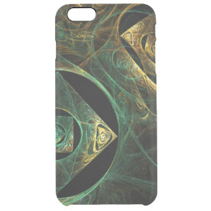 Magical Vibrations Abstract Fractal Art Design Clear iPhone 6 Plus Case