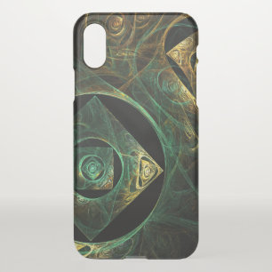 Magical Vibrations Abstract Fractal Art Design iPhone X Case