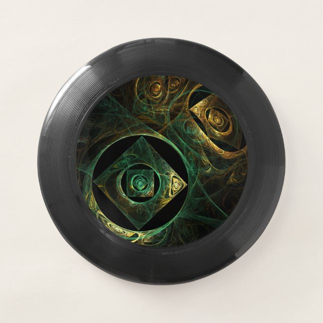 Magical Vibrations Abstract Fractal Art Design Wham-O Frisbee (Front)