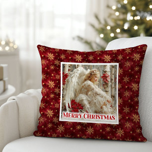 Magical Victorian Angel Christmas Gift Pillow