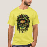 Magical Voodoo Skull Warrior T-shirt at Zazzle