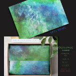 Magical Watercolor Aqua Blue Green Under the Sea Tissue Paper