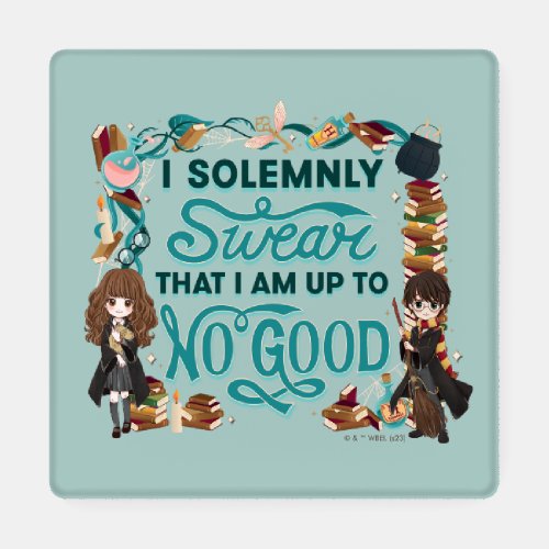 Magical Watercolor I Solemnly Swear Coaster Set