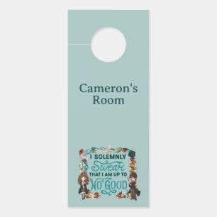 Magical Watercolor "I Solemnly Swear" Door Hanger