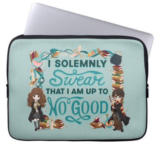 Magical Watercolor I Solemnly Swear Laptop Sleeve