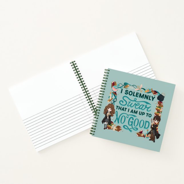 Magical Watercolor "I Solemnly Swear" Notebook (Inside)