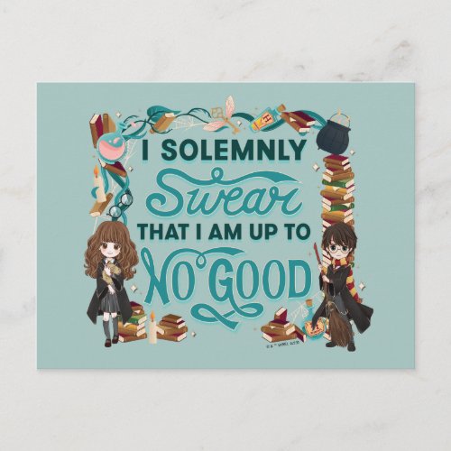 Magical Watercolor I Solemnly Swear Postcard