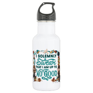Magical Watercolor "I Solemnly Swear" Stainless Steel Water Bottle