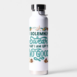 Magical Watercolor "I Solemnly Swear" Water Bottle