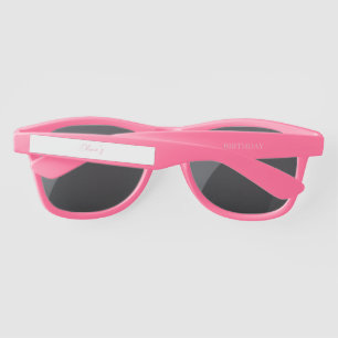 Magical Watercolor Unicorn Birthday Sunglasses
