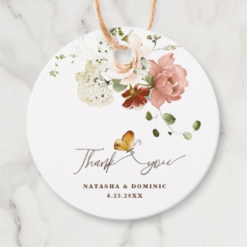 Magical Watercolor Wildflower Garden Thank You Favor Tags