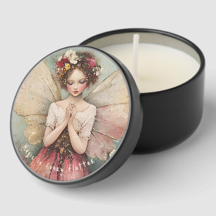 Magical Whimsical Fairy & Flower Garden with Quote Mini Candle Favors