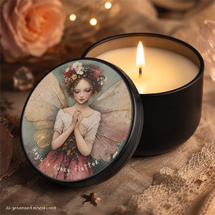 Magical Whimsical Fairy & Flower Garden with Quote Mini Candle Favors