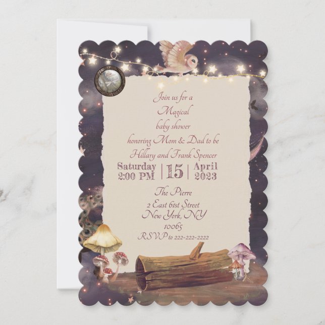 Magical whimsical Invitation (Front)