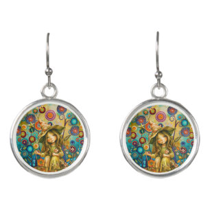 Magical Whispers Amongst The Flowers Earrings
