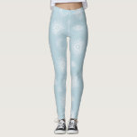 Magical White Moon Sun Stars Blue pattern Leggings<br><div class="desc">Modern universe white celestial elements light cyan blue pattern,  featuring a collection of moons,  sun,  sunburst,  stars,  triangles and the mystical protective evil eye talisman,  in glowing white color,  on a simple pale blue background. A alchemy sacred geometry galaxy symbols illustration.</div>