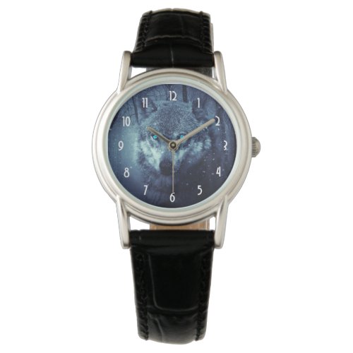 Magical Wild Wolf with Amazing Blue Eyes Watch