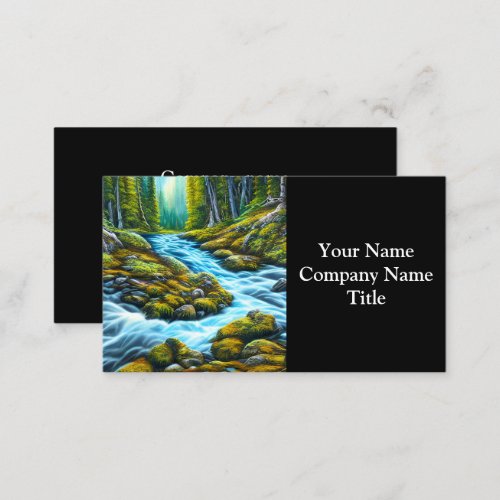 Magical Wilderness Bubbling Brook Business Card