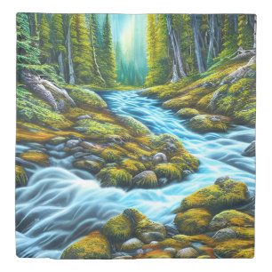 Magical Wilderness Bubbling Brook Duvet Cover