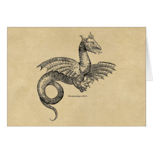 Magical Winged Dragon Greeting Cards