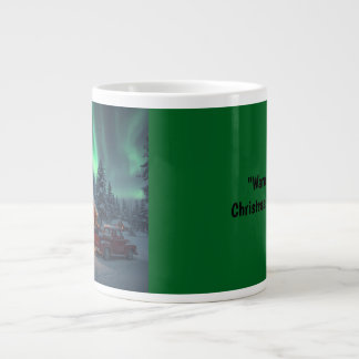 Magical Winter Cabin Christmas Giant Coffee Mug