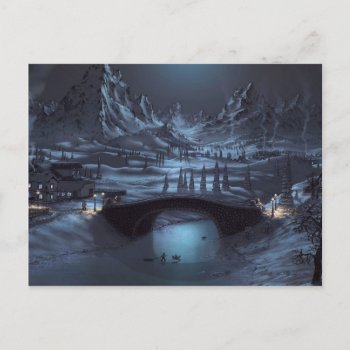 Magical Winter Nights Post Card by ArtsofLove at Zazzle