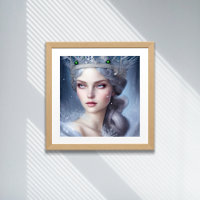 Magical Winter Queen Portrait Poster