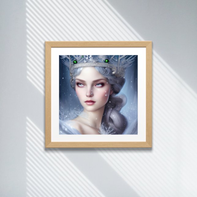 Magical Winter Queen Portrait Poster (Creator Uploaded)