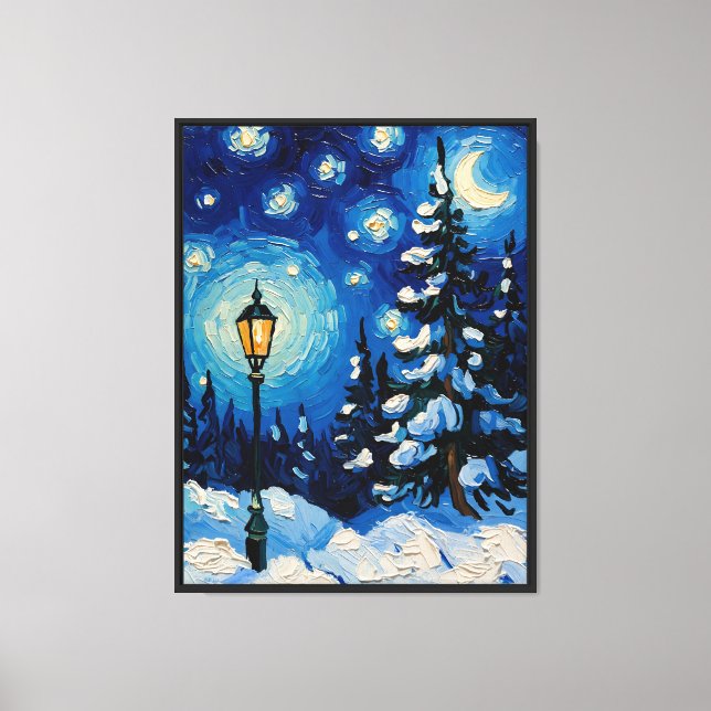 Magical Winter Starlight  Canvas Print (Front)