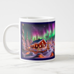 Magical Winter Wonderland: Santa's Village Giant Coffee Mug