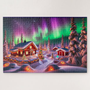 Magical Winter Wonderland: Santa's Village Jigsaw Puzzle