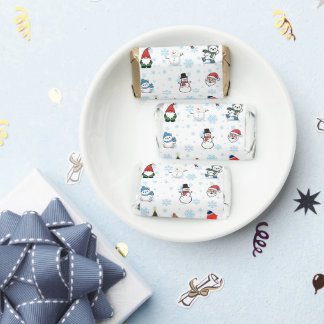 Magical Winter World Paper Plate Hershey's Miniatures