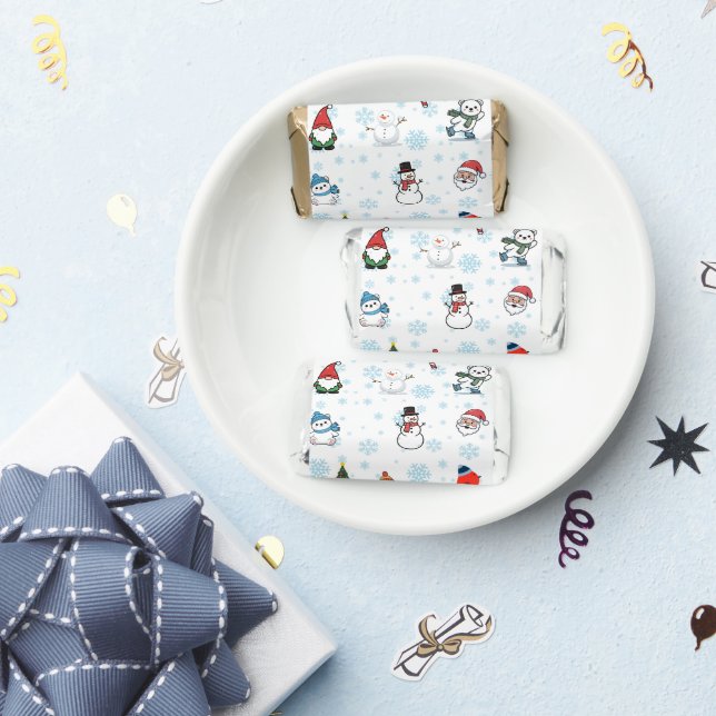 Magical Winter World Paper Plate Hershey's Miniatures (Party)